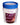 5 Panel Rapid Drug Test Cup, CLIA Waived, front view with blue screw-top lid